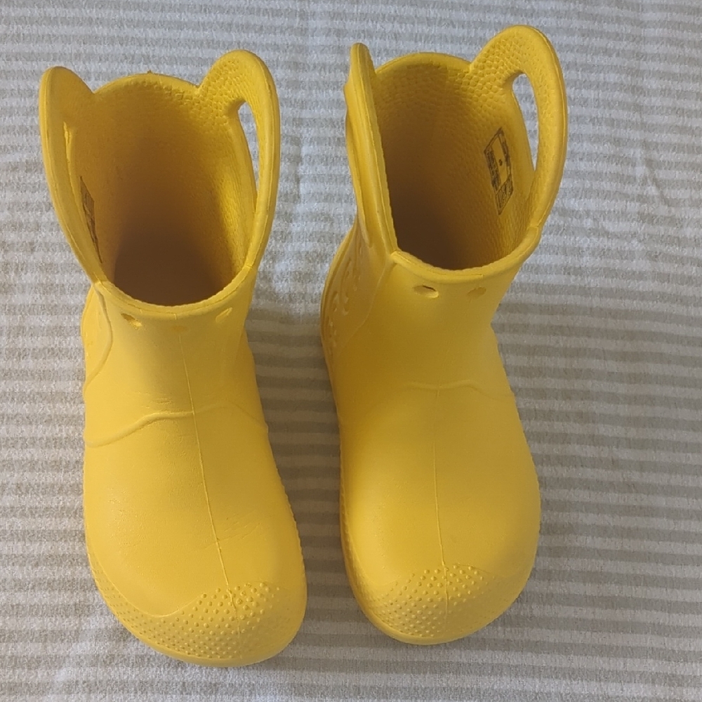 Yellow Kids Rain Boots